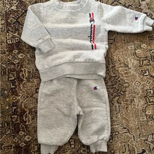Champion Kids Grey Sweatshirt and Joggers Set
